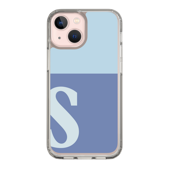Slim Protection Case［ Original - initial two tone - S blue ］
