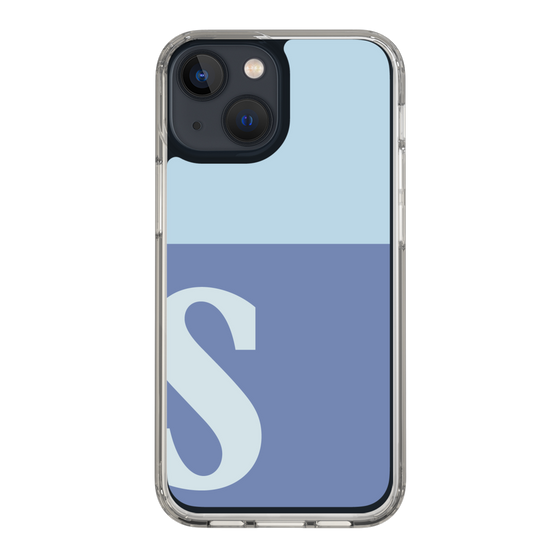 Slim Protection Case［ Original - initial two tone - S blue ］