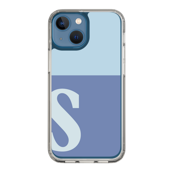 Slim Protection Case［ Original - initial two tone - S blue ］