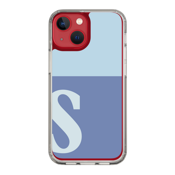 Slim Protection Case［ Original - initial two tone - S blue ］