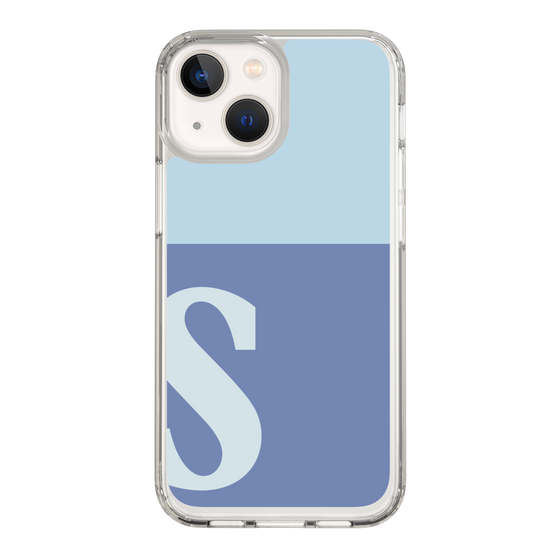 Slim Protection Case［ Original - initial two tone - S blue ］