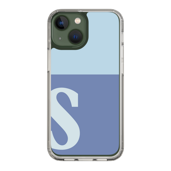 Slim Protection Case［ Original - initial two tone - S blue ］