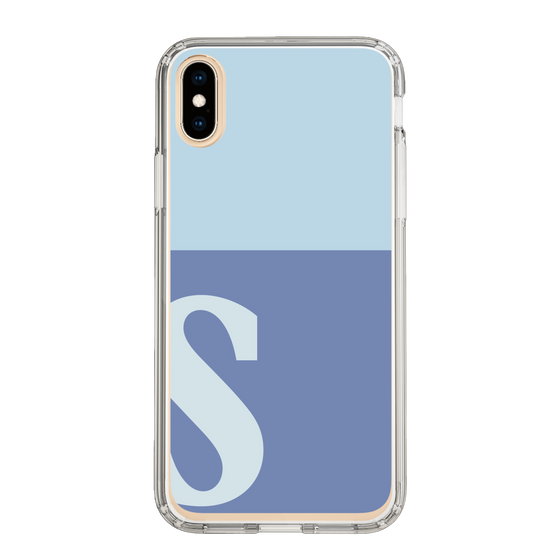 Slim Protection Case［ Original - initial two tone - S blue ］