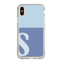Slim Protection Case［ Original - initial two tone - S blue ］