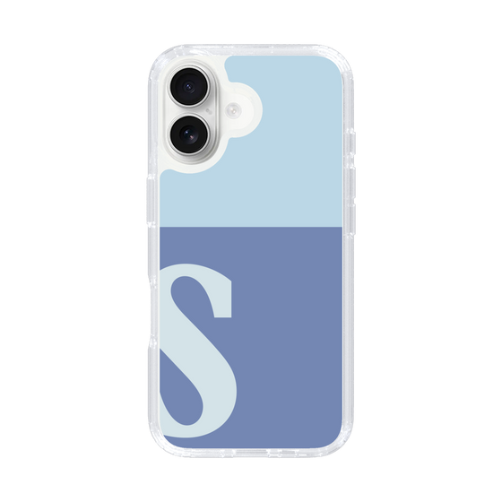 Slim Protection Case［ オリジナル - initial two tone - S blue ］