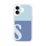 Slim Protection Case［ オリジナル - initial two tone - S blue ］