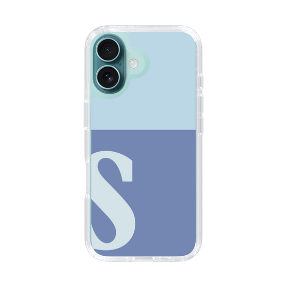 Slim Protection Case［ オリジナル - initial two tone - S blue ］