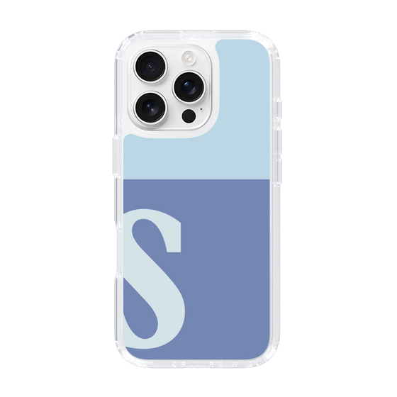 Slim Protection Case［ オリジナル - initial two tone - S blue ］