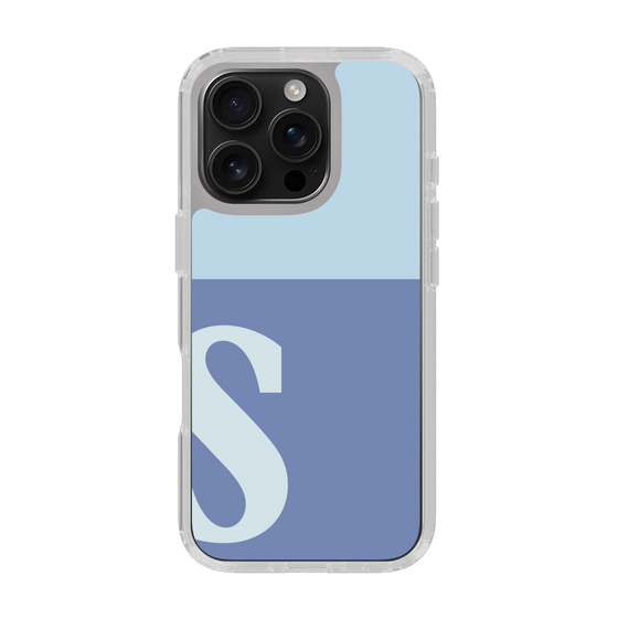 Slim Protection Case［ オリジナル - initial two tone - S blue ］