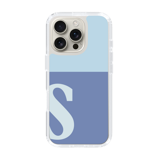 Slim Protection Case［ オリジナル - initial two tone - S blue ］