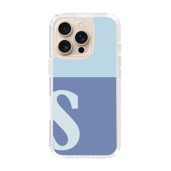 Slim Protection Case［ オリジナル - initial two tone - S blue ］