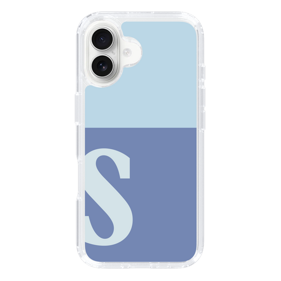 Slim Protection Case［ オリジナル - initial two tone - S blue ］