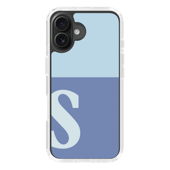 Slim Protection Case［ オリジナル - initial two tone - S blue ］