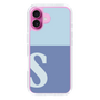 Slim Protection Case［ オリジナル - initial two tone - S blue ］