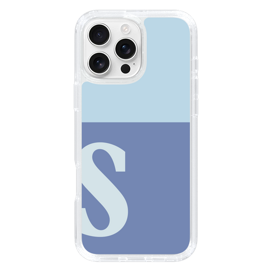 Slim Protection Case［ オリジナル - initial two tone - S blue ］