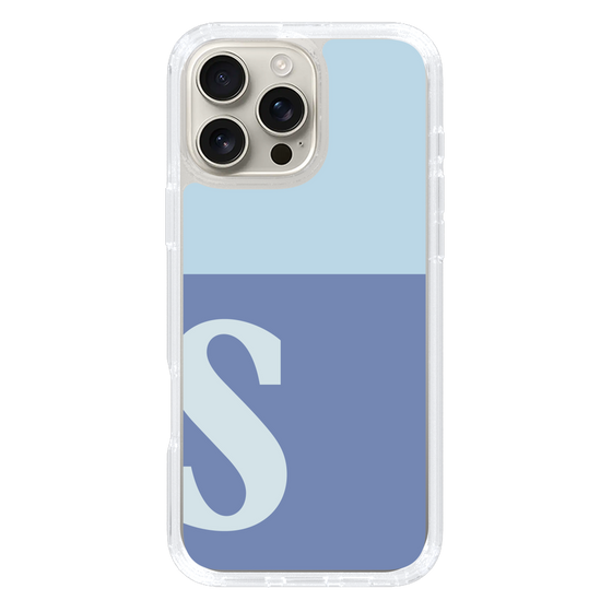 Slim Protection Case［ オリジナル - initial two tone - S blue ］