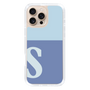 Slim Protection Case［ オリジナル - initial two tone - S blue ］