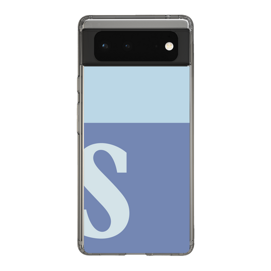 Slim Protection Case［ Original - initial two tone - S blue ］