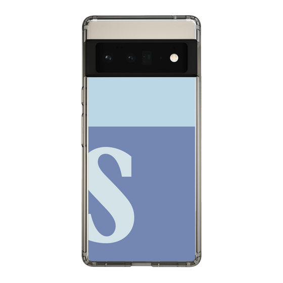 Slim Protection Case［ Original - initial two tone - S blue ］