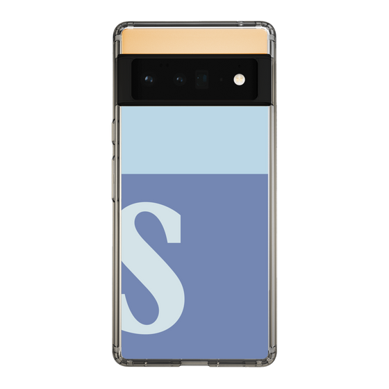Slim Protection Case［ Original - initial two tone - S blue ］
