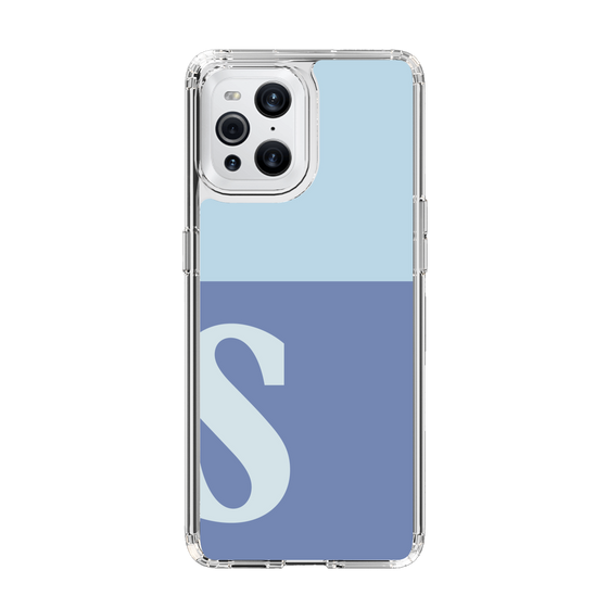 Slim Protection Case［ Original - initial two tone - S blue ］