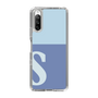 Slim Protection Case［ Original - initial two tone - S blue ］