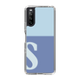 Slim Protection Case［ Original - initial two tone - S blue ］