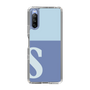Slim Protection Case［ Original - initial two tone - S blue ］
