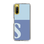 Slim Protection Case［ Original - initial two tone - S blue ］