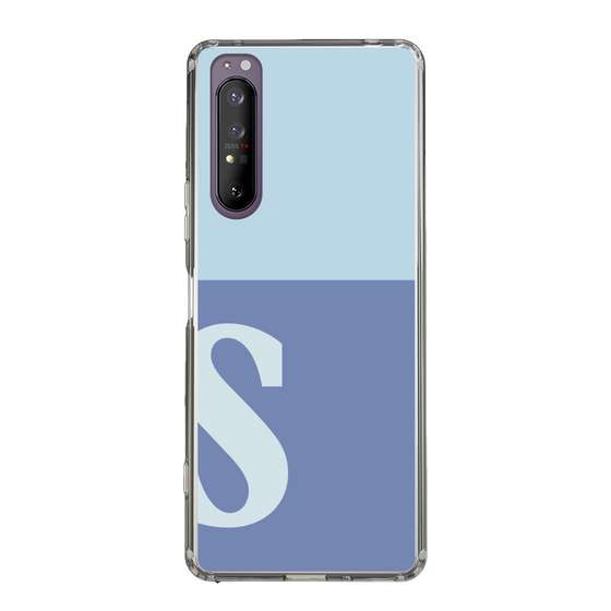 Slim Protection Case［ Original - initial two tone - S blue ］