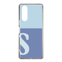 Slim Protection Case［ Original - initial two tone - S blue ］