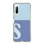 Slim Protection Case［ Original - initial two tone - S blue ］