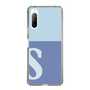 Slim Protection Case［ Original - initial two tone - S blue ］