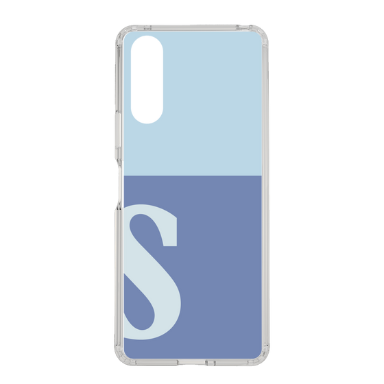 Slim Protection Case［ Original - initial two tone - S blue ］