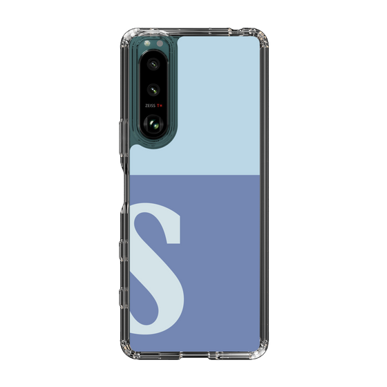 Slim Protection Case［ Original - initial two tone - S blue ］