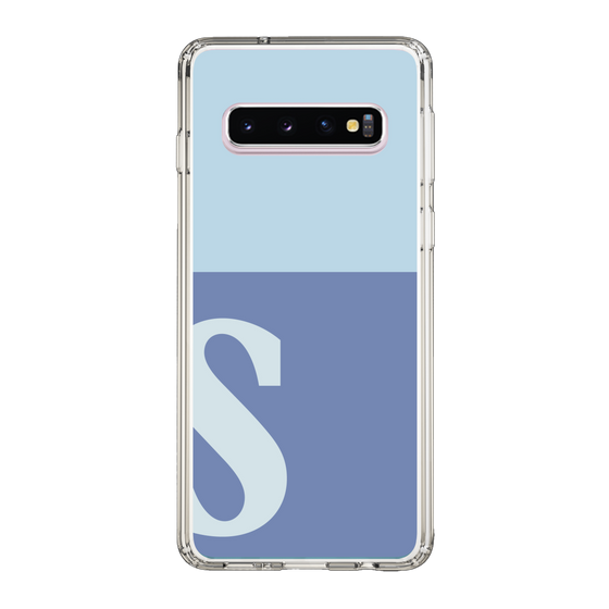 Slim Protection Case［ Original - initial two tone - S blue ］