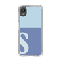 Slim Protection Case［ Original - initial two tone - S blue ］