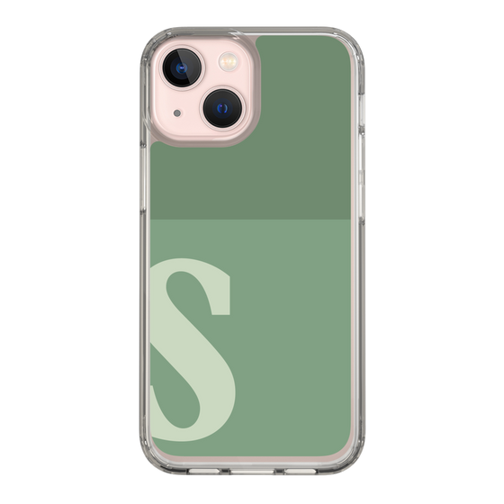 Slim Protection Case［ Original - initial two tone - S green ］