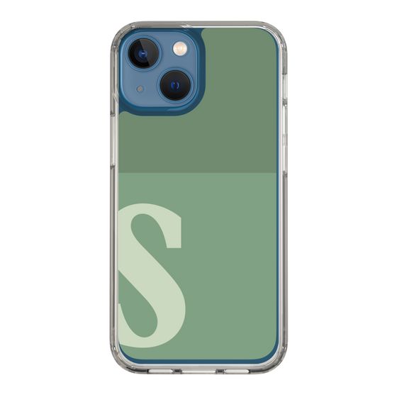 Slim Protection Case［ Original - initial two tone - S green ］