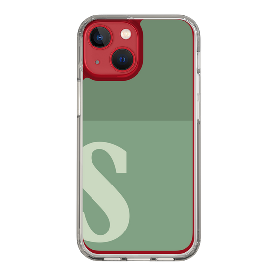 Slim Protection Case［ Original - initial two tone - S green ］
