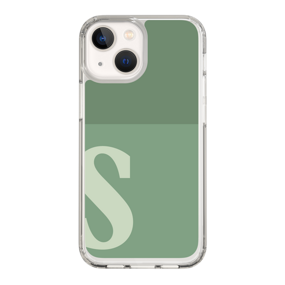 Slim Protection Case［ Original - initial two tone - S green ］