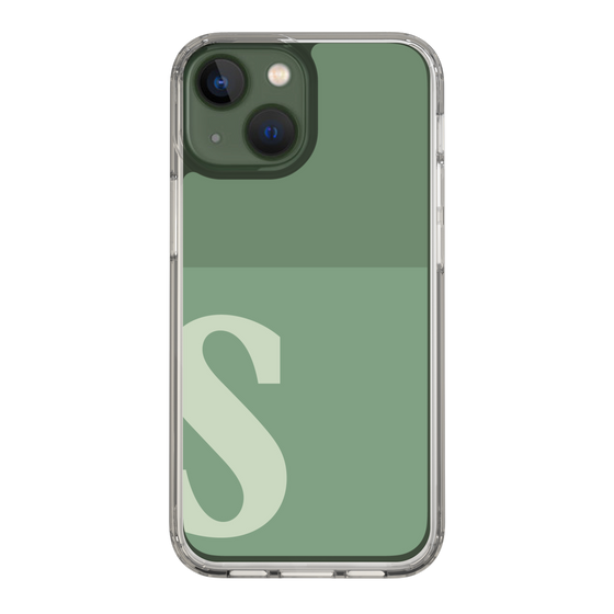 Slim Protection Case［ Original - initial two tone - S green ］