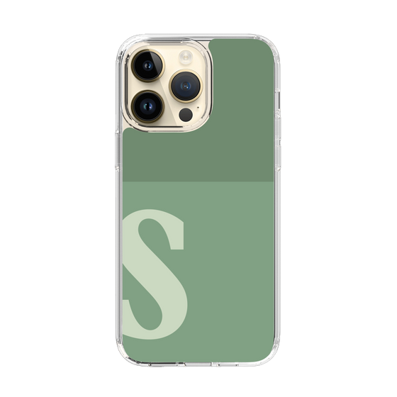 Slim Protection Case［ Original - initial two tone - S green ］