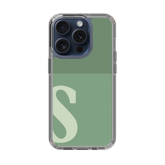 Slim Protection Case［ Original - initial two tone - S green ］
