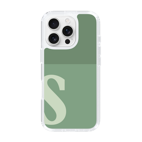 Slim Protection Case［ オリジナル - initial two tone - S green ］