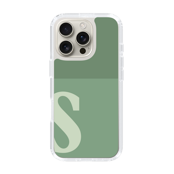Slim Protection Case［ オリジナル - initial two tone - S green ］