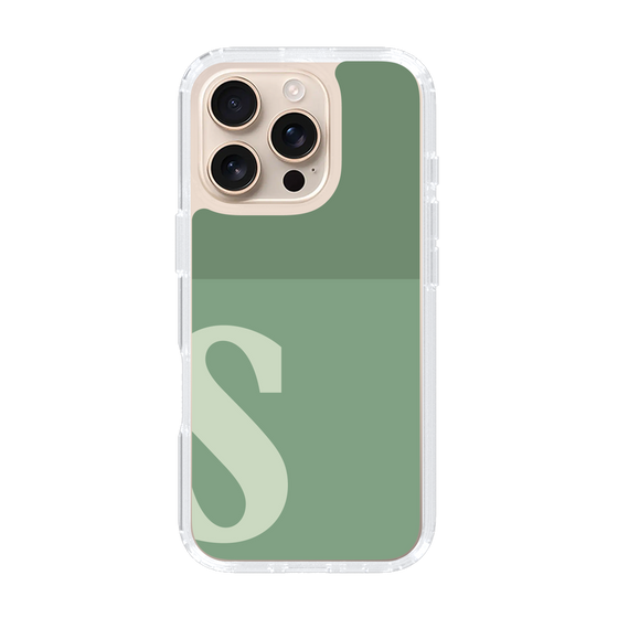 Slim Protection Case［ オリジナル - initial two tone - S green ］