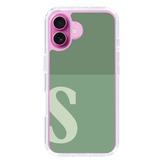 Slim Protection Case［ オリジナル - initial two tone - S green ］