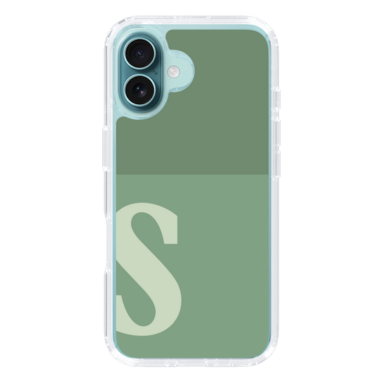 Slim Protection Case［ オリジナル - initial two tone - S green ］