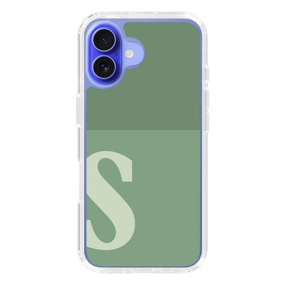 Slim Protection Case［ オリジナル - initial two tone - S green ］